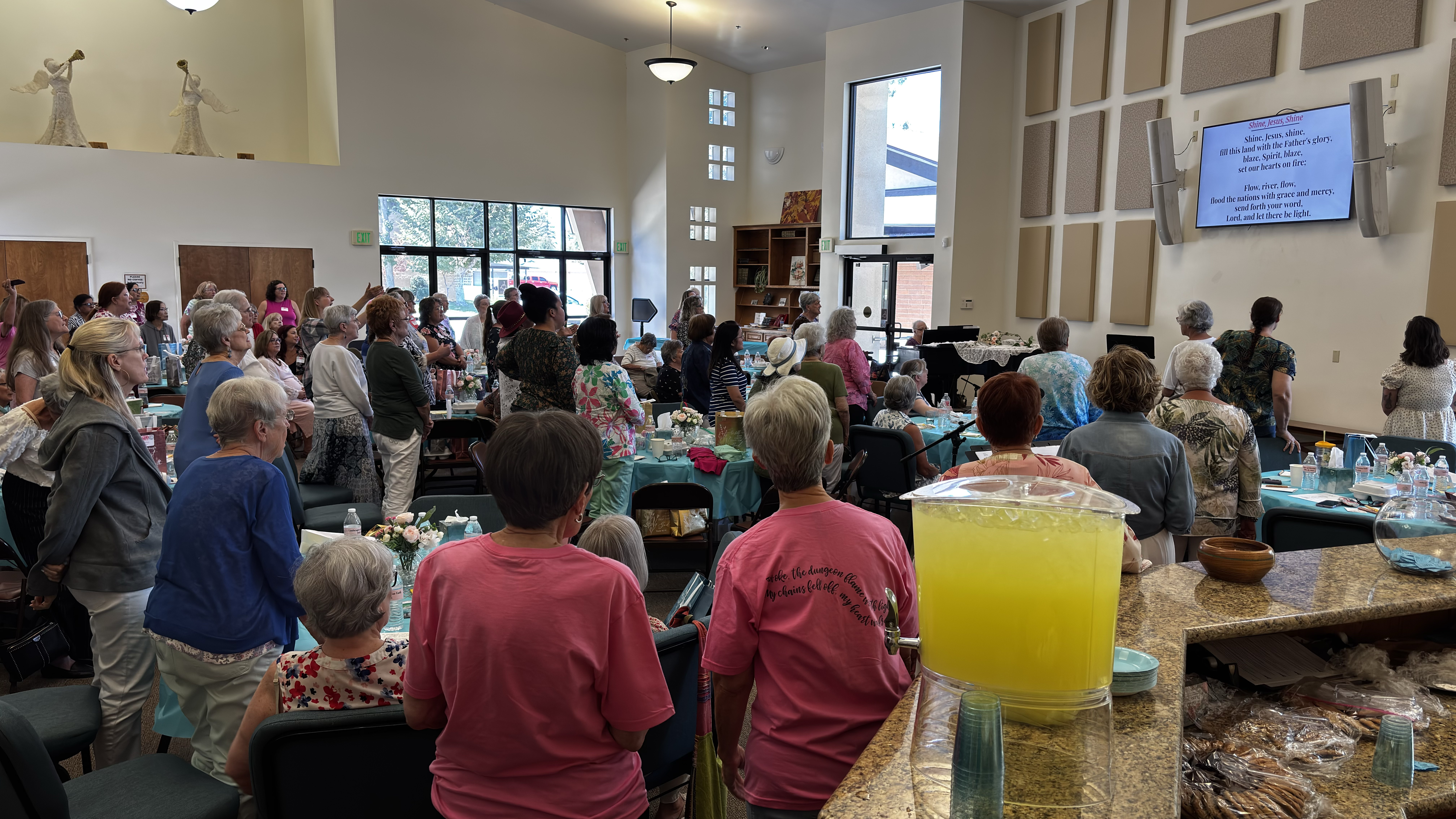 Retreat participants gathered in unity