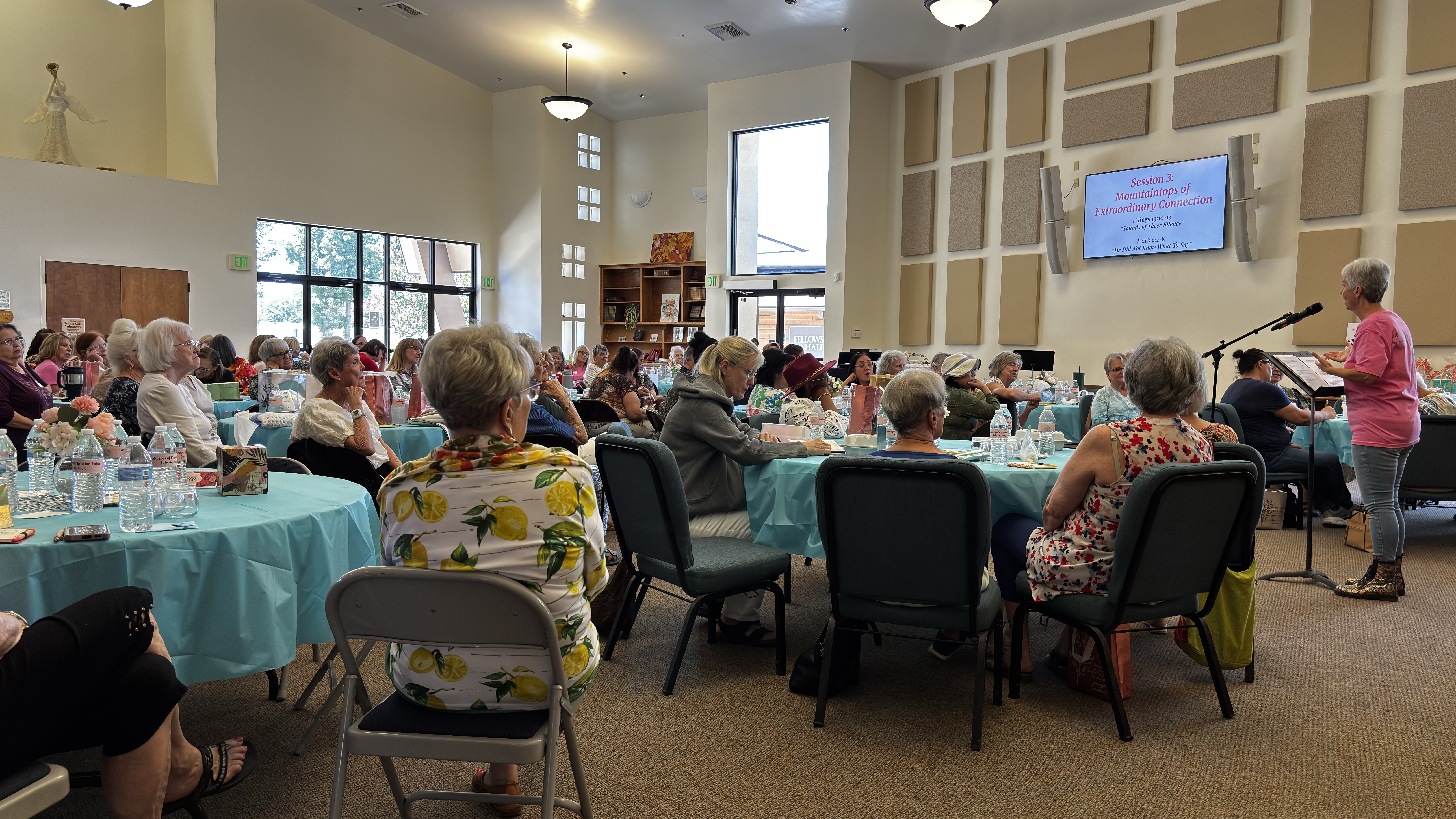 Fellowship gathering over shared meal